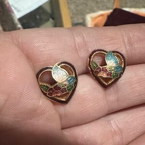 Cloisonné Stud Earrings